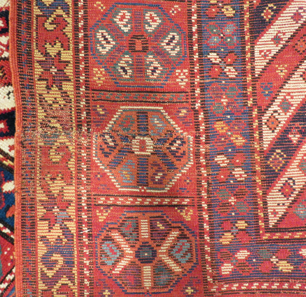Antique Shahsavan rug, Moghan steppe, Azerbaijan
